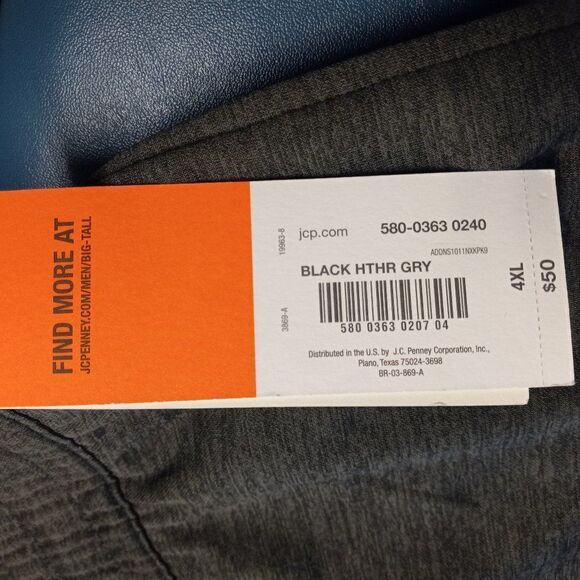 New Men's 4 XL Elastic Waist  Athletic Pants Sports Active Division - Picture 2 of 8